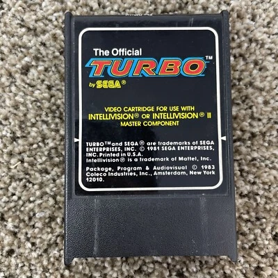 El Turbo Oficial de SEGA para Mattel Intellivision Limpio y Probado Foto 1 de 3