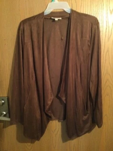 Neue nie getragene braune Kaschmirjacke von Woman Within 4x (34/36) - Bild 1 von 4