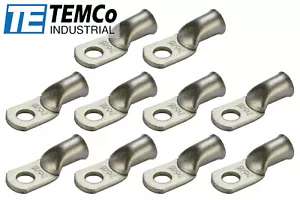 Lote de 10 2 anillos orificios AWG 5/16" terminal lengüeta chapado en cobre calibre sin aislamiento - Imagen 1 de 7