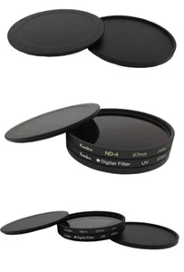 Set protezione tappo custodia filtro copriobiettivo metallo vite 40,5-82 mm - Foto 1 di 16