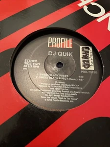 Dj Quik - Born And Raised In Compton / Sweet Black Pussy 1991 RAP VG+! - Picture 1 of 1