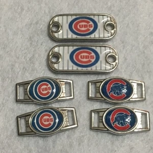 2 ~Chicago Cubs MLB Paracord Charms Oval or Mini Dog Tag shoelace charms - Picture 1 of 6