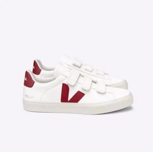 Scarpe basse Veja bianche rosse sneakers donna extra pelle nuove - Foto 1 di 1