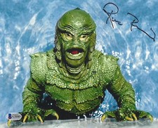 Beckett certified Ricou Browning Creature Black Lagoon signed 8x10 photo  BAS