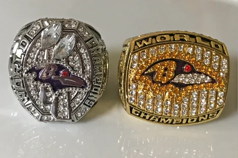 Baltimore Ravens World Champions Stadium Rings Cover