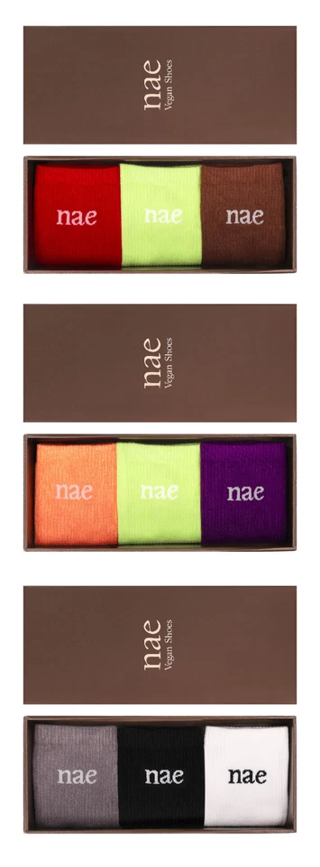 Animal Friendly socks pack 3 pairs box women vegan accessories size M elastic - Image 1 of 1