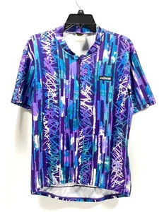 Cycling Jersey Hind Purple 90s 80s Medium Vintage Solo Jazz - Picture 1 of 12