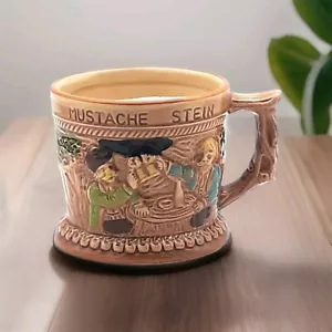 Taza de afeitar vintage Bigote Stein peluquería Apex Japón cerámica 3 1/2 - Imagen 1 de 9