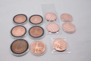 1 oz Copper Round Mixed Lot Of (11) Coins - Picture 1 of 11