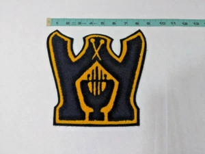 VINTAGE 1940s WYANDOTTE MICHIGAN LETTERMANS PATCH School Letter 8.5" by 8" RARE - Picture 1 of 5