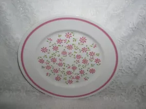 Piatto da portata Nikko Ironstone Foremost Petite con fiori rosa - Foto 1 di 3