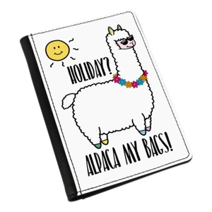 Holiday Alpaca My Bags Passport Holder Cover Case Wallet - Funny Llama - Picture 1 of 1