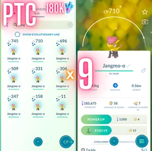 Shiny Jangmo-o x9 | P T C 180K Stardust | Pokemon Go ✨ - Afbeelding 1 van 1