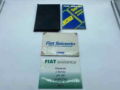 LIBRETTO USO E MANUTENZIONE FIAT SEICENTO 1999 ITALIANO ORIGINALE - Immagine 1 di 4