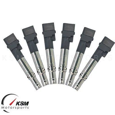 6 X OEM Allumage Bobines pour Porsche Cayenne Audi VW V6 3.2L 3.6L 022905715 - Photo 1/4