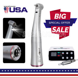 Dental 1:5 Optic LED Contra Angle Increasing Handpiece Fit NSK Electric Motor