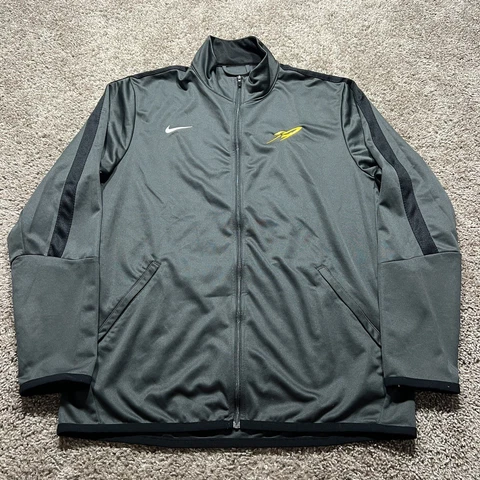 Toledo Rockets Shirt Mens Large Gray Nike Long Sleeve Pullover Full Zip Dri Fit Cover