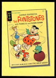 1993 Cardz The Flintstones #87 The Flintstones with Pebbles and Bamm-Bamm - Picture 1 of 2