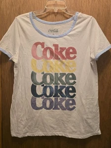 Men's XL Official Coca-Cola Merch Tshirt multi color Unique  - Picture 1 of 5