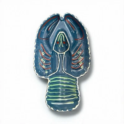 Moule Soufflenheim Homard Ancien Terre Cuite Vernissée  Art Populaire Alsace - Photo 1/4