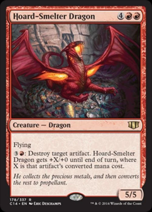 Hoard-Smelter Dragon - Light Play MTG Commander 2014 Edition - Image 1 of 1