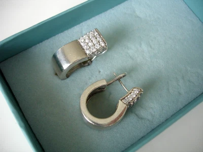 Pierre Lang Ohrringe Sterling Silber 925 Zirkonia - Bild 1 von 4