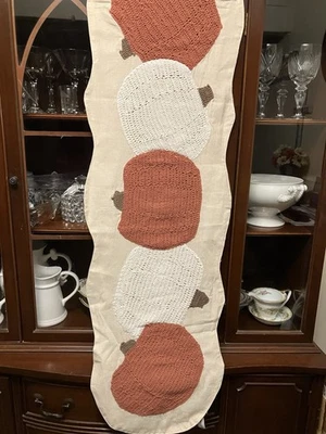 Table Runner Hand Crochet By Cupcake And Cashmere At Home- Pumpkin - Image 1 of 4