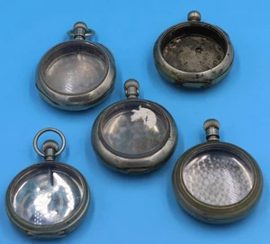 Konvolut 5 ANTIKE TASCHENUHRENGEHÄUSE - 18 und 16 GRÖSSE - Bild 1 von 8