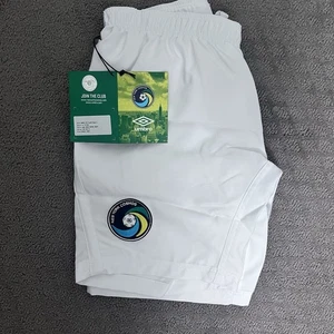 Pantaloncini Futbol Calcio New York Cosmos Umbro - Taglia 152 - Large - Bianco - Nuovi con etichette - Foto 1 di 7