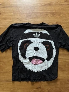 JEREMY SCOTT Adidas Originals PANDA BIG TEE Shirt 1Size 48" 2XL Black - Bild 1 von 3