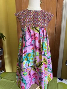 Handmade Unique Girls Dress Age 3 - Picture 1 of 6