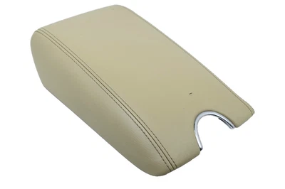 DEFECT 2010-2013 Infiniti G37 EX35 Center Console Beige Leather Armrest Lid OEM - Image 1 of 4