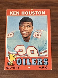 1971 Topps Football Ken Houston #113 Houston Oilers 1971KH1 - Picture 1 of 2