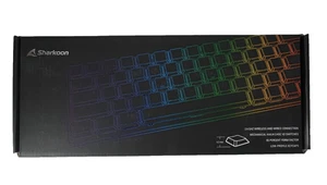 Sharkoon PureWriter W65 Tastatur Schwarz RGB Red Switches kabellos/mechanisch DE - Bild 1 von 5