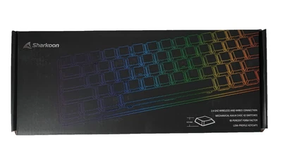 Sharkoon PureWriter W65 Tastatur Schwarz RGB Red Switches kabellos/mechanisch DE - Bild 1 von 4