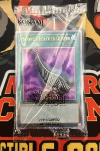 Yu-Gi-Oh! Harpie's Feather Duster EDC1-EN001 Quarter Century Rare Alt Art SEALED - Picture 1 of 2