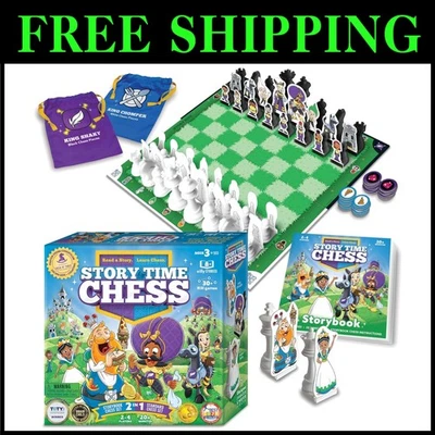 Engaging Kids Chess Set with Colorful Characters for Learning Through Play - Image 1 of 4