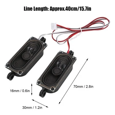 MARKENLOS 2Pcs 4 Ohm 5W Tv Box Lautsprecher Lautsprecher Sound Verstärker Einheit Für Neu