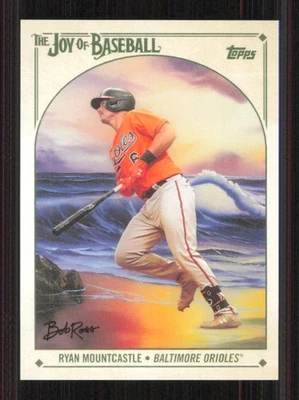2023 Topps x Bob Ross RYAN MOUNTCASTLE Baseball card BALTIMORE ORIOLES #74 - Image 1 of 2