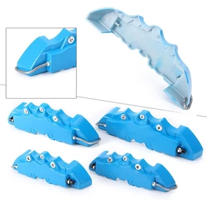 4pcs Blue Medium & Small Universal Car Disc Brake Caliper Covers Trim Front+Rear - Picture 1 of 8