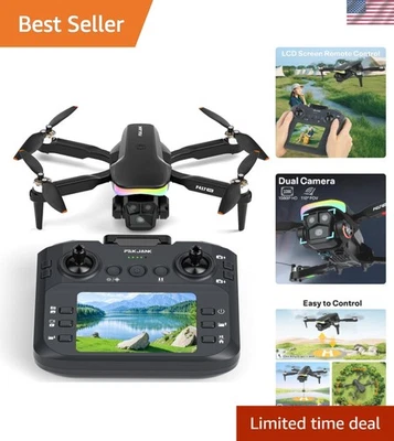 Drone with 1080P Camera Screen Remote Control,RGB LED Light FPV Drone Quadcop... - Image 1 of 4