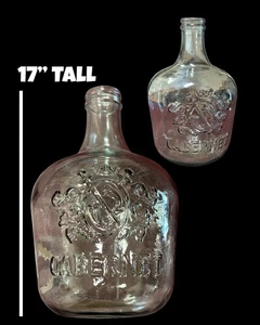 Vidrios San Miguel 17” Tall Large 100% Recycled Glass Amber Cabernet Wine Jug - Picture 1 of 7