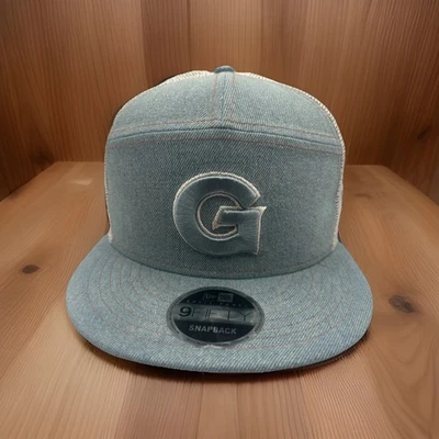 Georgetown Hoyas Sombrero New Era 9FIFTY "Denim Split" Malla Snapback Gorra LED H66 Foto 1 de 4