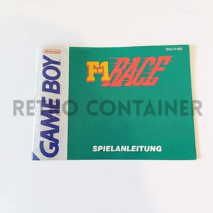 NINTENDO GAME BOY - F-1 Race Instructions Instruction Manual German - Picture 1 of 1
