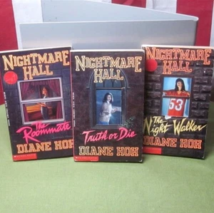 NIGHTMARE HALL Diane Hoh book lot 3 three Point Horror spin-off 1993 Roommate - Picture 1 of 3