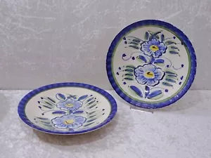 2 x Keramik Design Teller Claudio Bernini Italien Vintage Landhaus-Stil - 26 cm - Bild 1 von 5