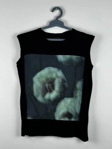 Allsaints Abstract Silk Avantgarde Tank Top Shirt Size S - Picture 1 of 7