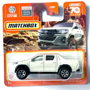 '18 Toyota Hilux White Matchbox 1/64 Scale Model Toy SUV Truck New BNIB - Imagen 1 de 2