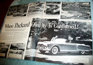 1952 52 Packard 2-page magazine car ad w/ Pan American - Picture 1 of 1