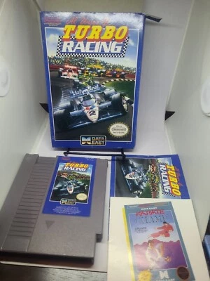 Al Unser Jr.'s Turbo Racing (Nintendo NES, 1990) With Box, Manual & Poster - Image 1 of 4